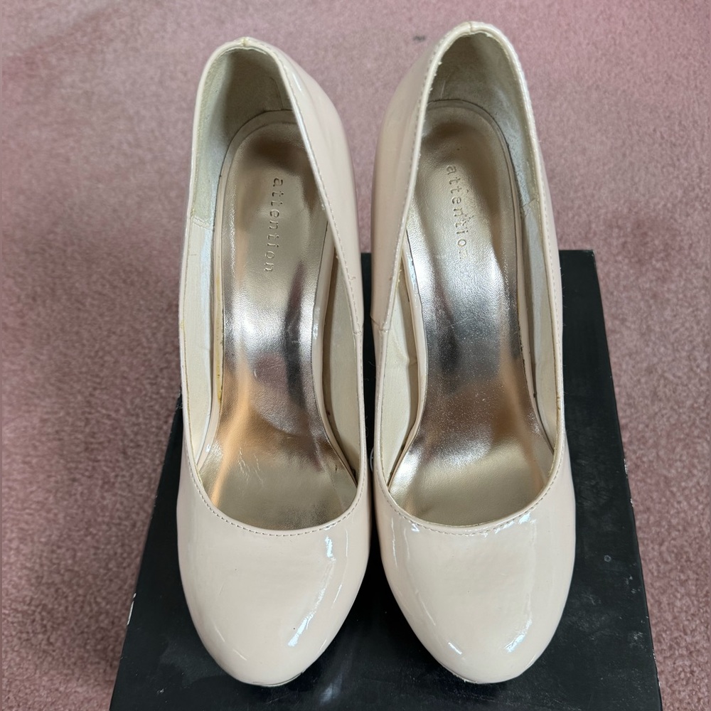 Nude colored heels